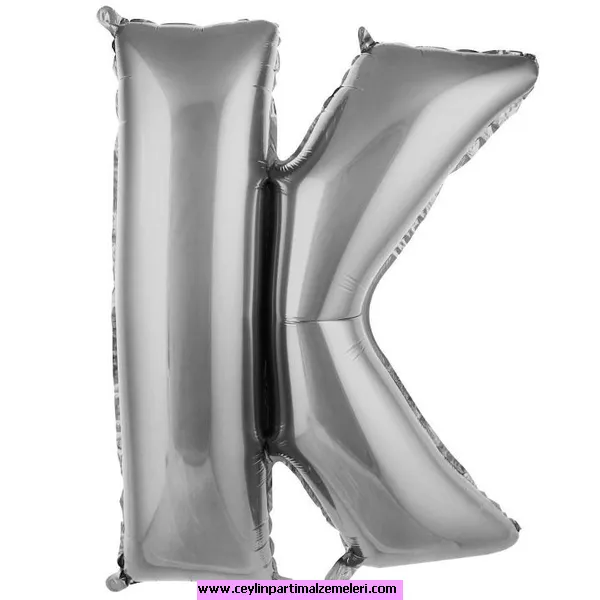 K Gümüş Folyo Balon